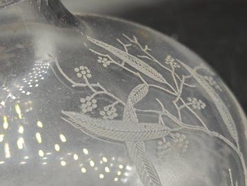 Baccarat - Karaf - Mimosa - Kristal - Wijnkaraf, Antiek en Kunst