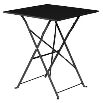 Inklapbare Tafel | Staal | Zwart | In-/Outdoor |, Zakelijke goederen, Verzenden, Nieuw in verpakking