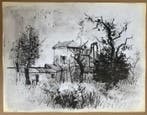 Yves Ganne (1931-2019) - Paysage de Campagne en Hiver.
