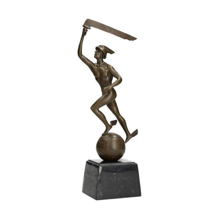 STB-ART - sculptuur, Abstract bronze art - 37 cm - Brons,, Antiek en Kunst, Kunst | Designobjecten