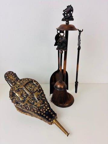 Schouw - 1930-1940 - Haardstel met blaasbalg