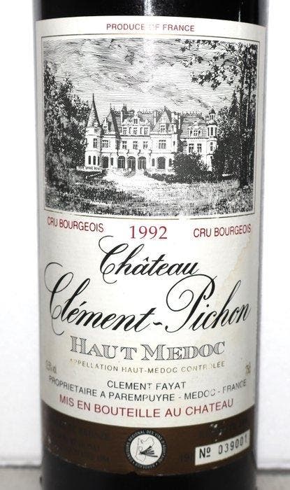 1992 Château Clément-Pichon - Haut-Médoc Cru Bourgeois - 6, Verzamelen, Wijnen