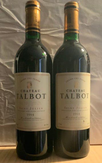 1994 Chateau Talbot - Saint-Julien 4ème Grand Cru Classé - 2, Verzamelen, Wijnen, Nieuw