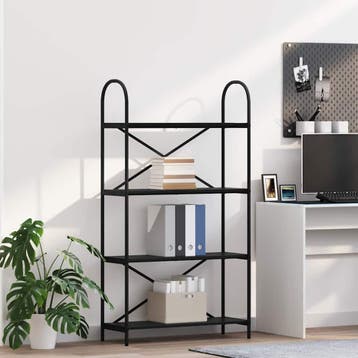 vidaXL Boekenplank 4-laags 80 x 30 x 146 cm Bewerkt hout, Verzenden
