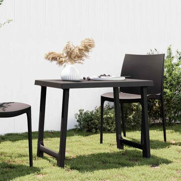 vidaXL Campingtafel hout-look 79x56x64 cm PP, Tuin en Terras, Verzenden, Nieuw