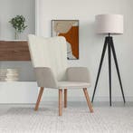 vidaXL Relaxstoel fluweel crèmewit, Huis en Inrichting, Fauteuils, Verzenden, Nieuw