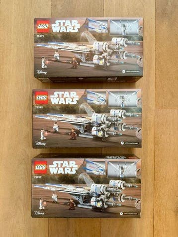Lego Set - 3 x 75399 - Star Wars - Rebel U-Wing Starfighter, Nieuw