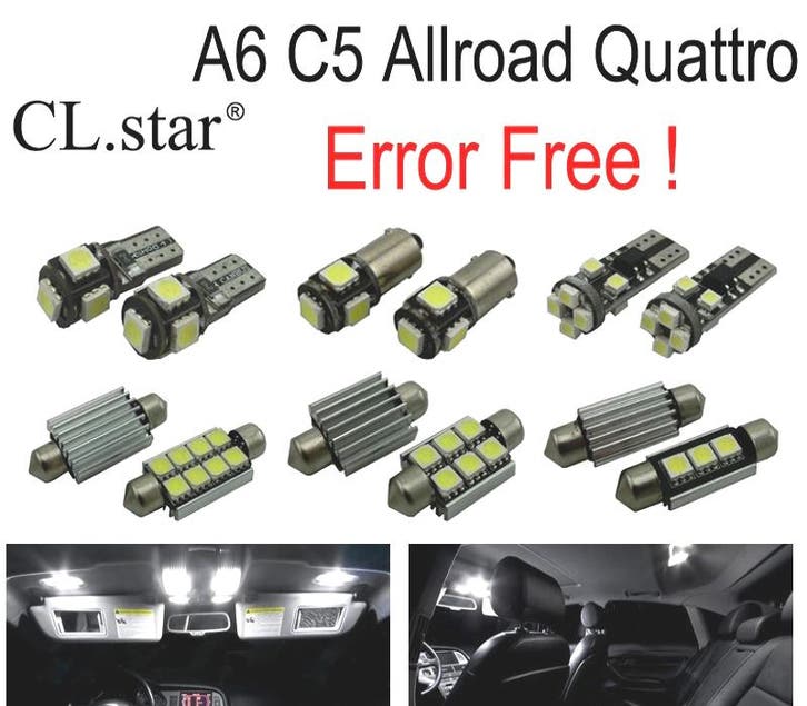 Kit 28 Ampoules Led Intérieur Pour Audi A6 C5 Allroad Quattr, Autos : Pièces & Accessoires, Éclairage, Envoi