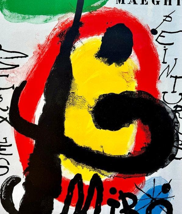 Joan Miro (1893-1983) - Peintures murales, Antiquités & Art, Antiquités | Autres Antiquités