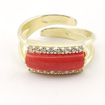 Koraal - Zilver - Ring - Italiaans vakmanschap