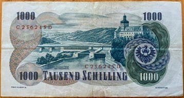 Oostenrijk. - 1000 Schilling - 1961 - Pick 141 (Zonder