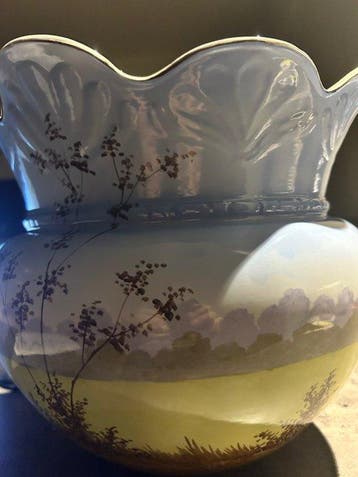 Nimy - Pot de fleurs - bol multicolore - Émail - Faïence –