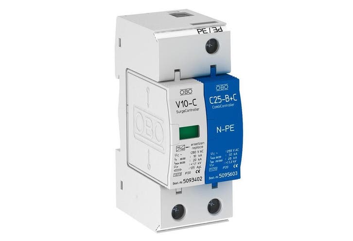 OBO V10 Overspanningsbeveiliging - 5093418, Doe-het-zelf en Bouw, Elektriciteit en Kabels, Verzenden