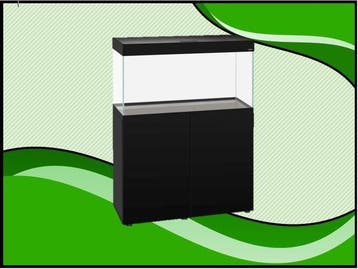 Aquael OptiSet 200 Aquarium Zwart - 100cm met meubel, Dieren en Toebehoren, Verzenden, Nieuw, Verlichting of Verwarming