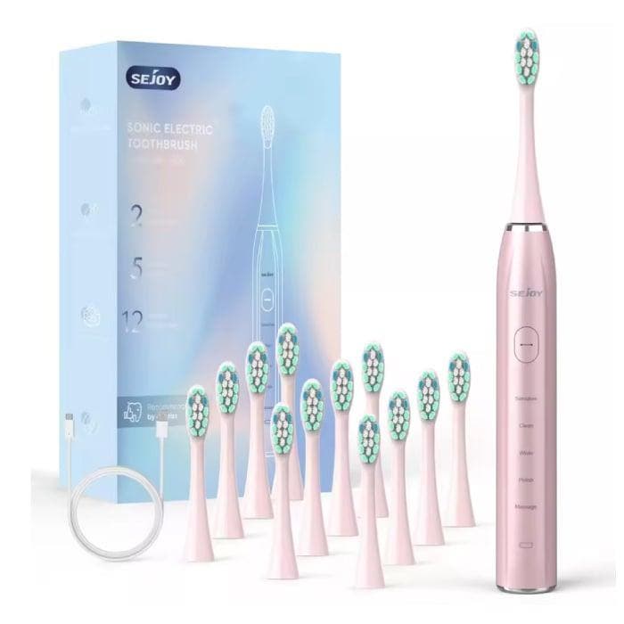 Elektrische Tandenborstel Set Sonisch - 12 Opzetborstels -, Telecommunicatie, Mobiele telefoons | Toebehoren en Onderdelen, Nieuw