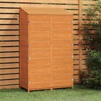 vidaXL Tuinschuur 102x52x174,5 cm massief vurenhout bruin, Verzenden, Nieuw
