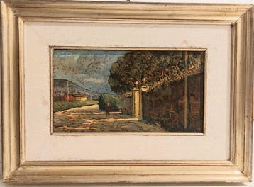 Nello Giovannelli (1922-1996) - Paesaggio livornese con