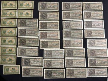 Grèce. - 110 banknotes - various dates (Sans prix de