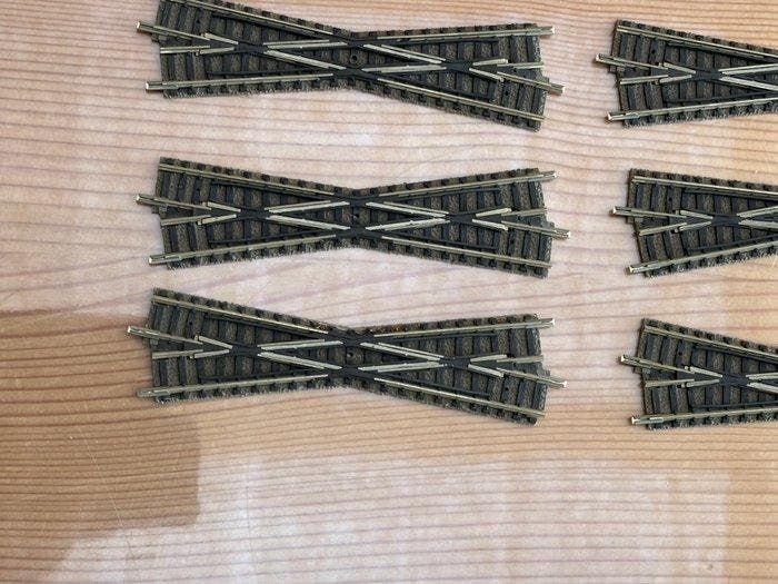 Fleischmann N - 9163 - Modeltreinsporen (6) - 6x Fleischmann, Hobby en Vrije tijd, Modeltreinen | N-Spoor