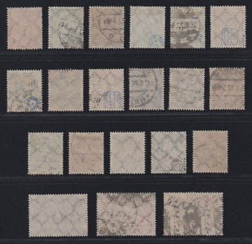 Duitse Rijk 1921 - Duitse Rijk 177-96, Wz. WAFFELN 5 Pfg.-20