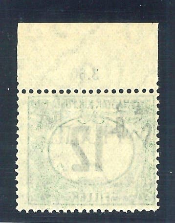 Fiume 1914 - Segnatasse 12f groen en zwart, bovenrand, Timbres & Monnaies