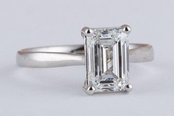Ring - 14 karaat Witgoud - 2.01ct. tw. Diamant (Lab-grown) -, Nieuw