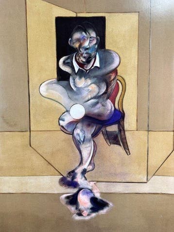 Francis Bacon (after) - Seated Figure in a Room, Antiek en Kunst