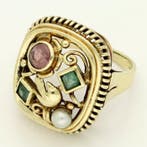 Ring - 14 karaat Geel goud, Handtassen en Accessoires, Ringen, Nieuw