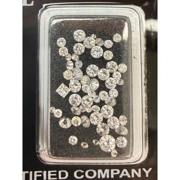 Zonder minimumprijs - 55 pcs Diamant (Natuurlijk) - 1.34 ct, Bijoux, Sacs & Beauté, Pierres précieuses