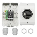 32A 2-Pool PV/AC Werk Schakelaar IP65 Met Kooi Terminals -, Verzenden, Nieuw