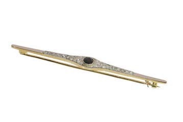 Broche - 18 karaat Geel goud - 0.30ct. tw. Diamant