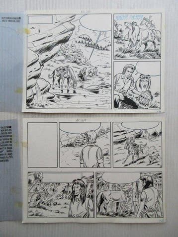 Bessy - Originele pagina (p.7) - De roodschimmel - 1, Livres, BD