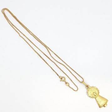 Ketting met hanger - 18 karaat Geel goud