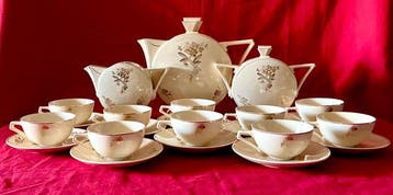 Theeservies (23) - Service à thé pour 10 personnes des, Antiquités & Art