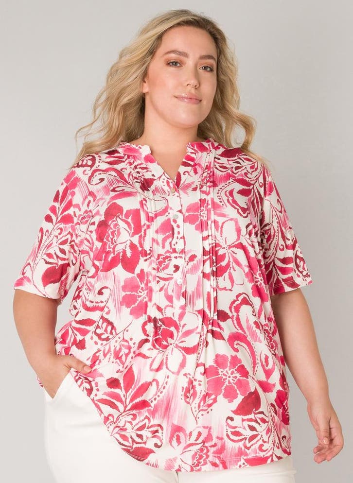 COLLETTA blouse roze printX-0(44)Maat 42/44 (L), Vêtements | Femmes, Blouses & Tuniques, Envoi
