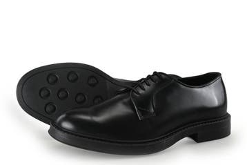 Manfield Veterschoenen in maat 40 Zwart, Manfield, Verzenden, Zwart, Zo goed als nieuw
