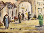 Retaux Bruno (1947) - Porte à Marrakech, Antiek en Kunst, Kunst | Schilderijen | Modern