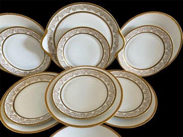 Haviland / Chastagner - Service de table (13) - Porcelaine, Antiquités & Art