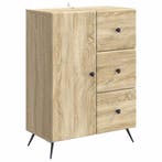 vidaXL Dressoir met lade Sonoma Eiken 66 x 34,5 x 90 cm, Verzenden, Nieuw