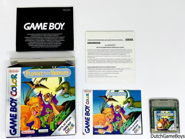 Gameboy Color - Platvoet En Zn Vriendjes / Land Before Time, Consoles de jeu & Jeux vidéo, Jeux | Nintendo Game Boy, Envoi