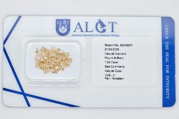Sans prix de réserve - 127 pcs Diamant (Couleur naturelle) -, Handtassen en Accessoires, Edelstenen, Nieuw
