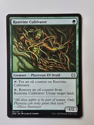 RUSTVINE CULTIVATOR (ONE) (181/271 C) (MTG) (TRADING CARD), Gebruikt