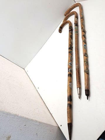 Wandelstok (3) - Hout, Antiek en Kunst