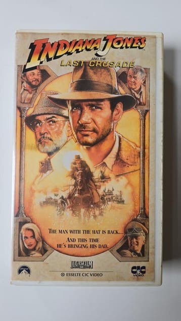 INDIANA JONES AND THE LAST CRUSADE (VHS), Cd's en Dvd's, VHS | Film, Gebruikt