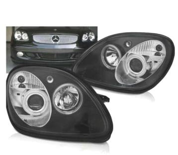 PHARES MERCEDES CLASSE SLK R170 96-04 ANGEL EYES FOND NOIR, Verzenden