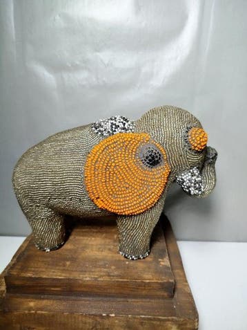 Dierenfiguur olifant - Bamoun - Kameroen (Zonder