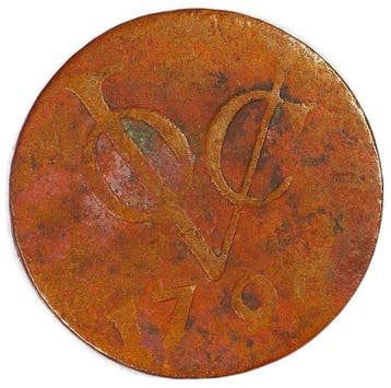 Nederlands-Indië. VOC Duit 1790 – Incuse Brockage Error