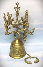 Decoratieve bel - bel - Frankrijk - Messing kloosterbel