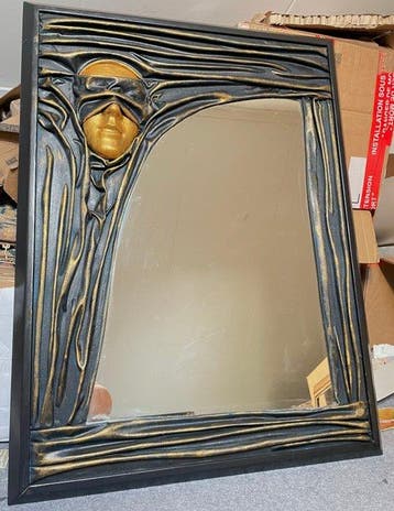 Wandspiegel - Hout, Glas, Nieuw