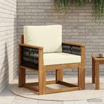 vidaXL Buiten Midden Sofa Massief Acacia Hout Naturel, Tuin en Terras, Verzenden, Nieuw